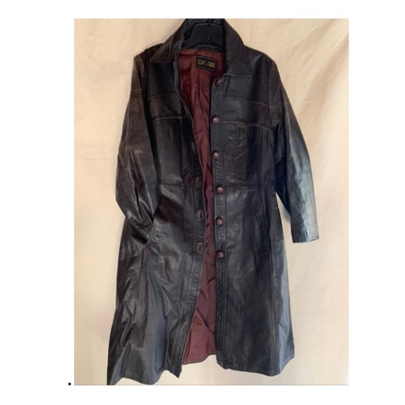 VINTAGE '1970's Austrian "Echt Leder" Mod Coat - Picture 1 of 9